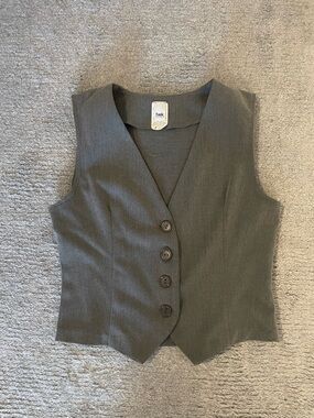 Classic Women's Grey Tailored Vest